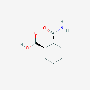 molecular formula C8H13NO3 B1353288 (1R,2R)-2-Carbamoyl-cyclohexanecarboxylic acid CAS No. 488703-59-9