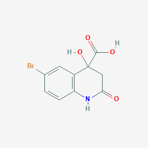 6-Bromo-4-hydroxy-2-oxo-1,2,3,4-tetrahydroquinoline-4-carboxylicacid