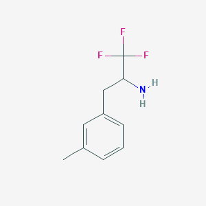 molecular formula C10H12F3N B13532929 1,1,1-Trifluoro-3-(m-tolyl)propan-2-amine 