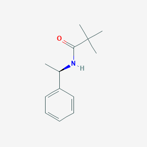 molecular formula C13H19NO B1353294 2,2-dimethyl-N-[(1R)-1-phenylethyl]propanamide CAS No. 91797-84-1