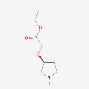 ethyl 2-[(3S)-pyrrolidin-3-yloxy]acetate