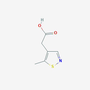 molecular formula C6H7NO2S B13532978 2-(5-Methyl-1,2-thiazol-4-yl)aceticacid 