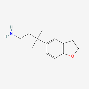 3-(2,3-Dihydrobenzofuran-5-yl)-3-methylbutan-1-amine