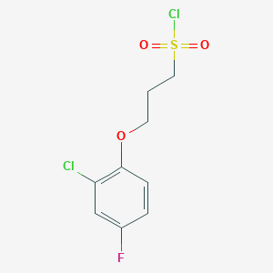 3-(2-Chloro-4-fluorophenoxy)propane-1-sulfonyl chloride