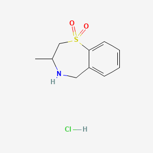 3-Methyl-2,3,4,5-tetrahydro-1lambda6,4-benzothiazepine-1,1-dionehydrochloride