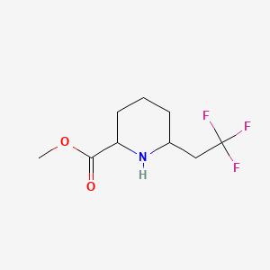 Methyl 6-(2,2,2-trifluoroethyl)piperidine-2-carboxylate