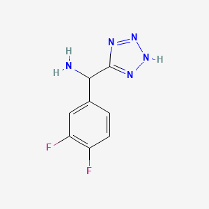 molecular formula C8H7F2N5 B13533072 (3,4-Difluorophenyl)(1h-tetrazol-5-yl)methanamine 