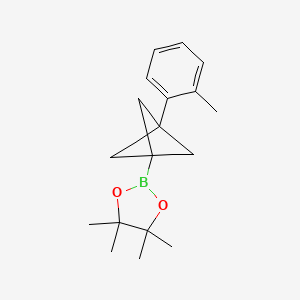 4,4,5,5-Tetramethyl-2-[3-(2-methylphenyl)-1-bicyclo[1.1.1]pentanyl]-1,3,2-dioxaborolane