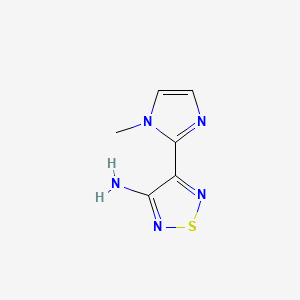 4-(1-Methyl-1h-imidazol-2-yl)-1,2,5-thiadiazol-3-amine