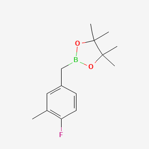 2-(4-Fluoro-3-methylbenzyl)-4,4,5,5-tetramethyl-1,3,2-dioxaborolane