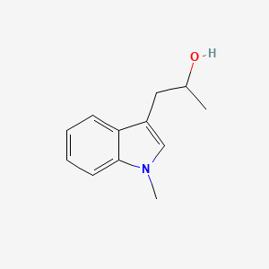 molecular formula C12H15NO B13533180 1-(1-Methylindol-3-yl)propan-2-ol 