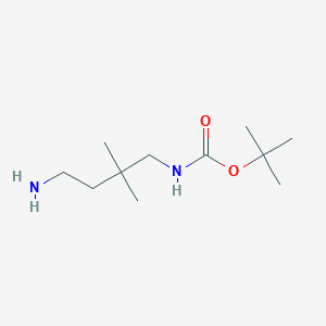 molecular formula C11H24N2O2 B13533217 tert-butylN-(4-amino-2,2-dimethylbutyl)carbamate 