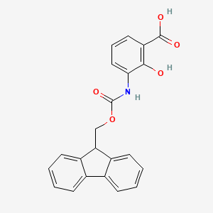 3-({[(9H-fluoren-9-yl)methoxy]carbonyl}amino)-2-hydroxybenzoicacid