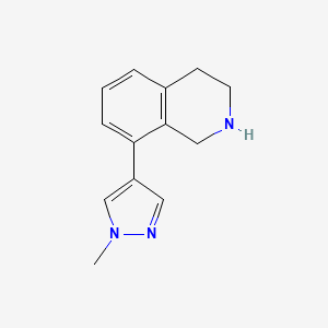 molecular formula C13H15N3 B13533226 1,2,3,4-Tetrahydro-8-(1-methyl-1H-pyrazol-4-yl)isoquinoline 