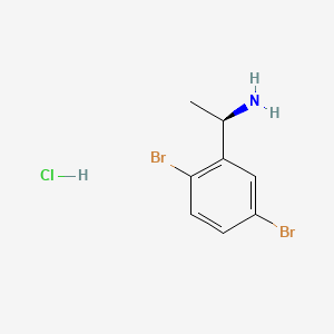 (1R)-1-(2,5-dibromophenyl)ethan-1-aminehydrochloride