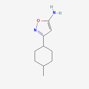 molecular formula C10H16N2O B13533282 3-((1r,4r)-4-Methylcyclohexyl)isoxazol-5-amine 