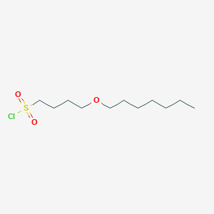 4-(Heptyloxy)butane-1-sulfonyl chloride