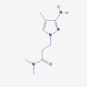 3-(3-Amino-4-methyl-1h-pyrazol-1-yl)-N,N-dimethylpropanamide