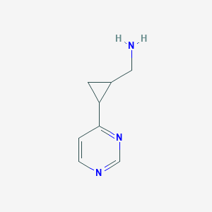 (2-(Pyrimidin-4-yl)cyclopropyl)methanamine