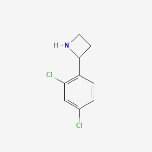 molecular formula C9H9Cl2N B13533342 2-(2,4-Dichlorophenyl)azetidine 