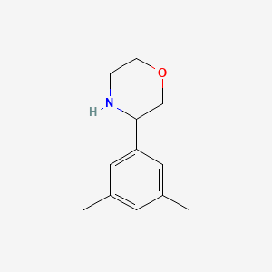 molecular formula C12H17NO B13533347 3-(3,5-Dimethylphenyl)morpholine 