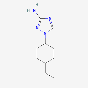 molecular formula C10H18N4 B13533366 1-(4-ethylcyclohexyl)-1H-1,2,4-triazol-3-amine 