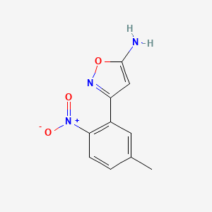 3-(5-Methyl-2-nitrophenyl)isoxazol-5-amine