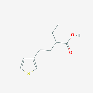 2-Ethyl-4-(thiophen-3-yl)butanoic acid