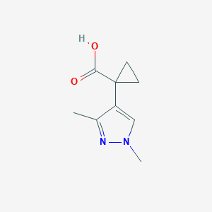 1-(1,3-dimethyl-1H-pyrazol-4-yl)cyclopropane-1-carboxylic acid