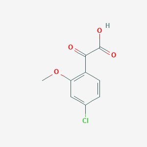 molecular formula C9H7ClO4 B13533461 2-(4-Chloro-2-methoxyphenyl)-2-oxoacetic acid 