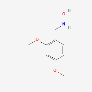 molecular formula C9H13NO3 B13533466 N-[(2,4-dimethoxyphenyl)methyl]hydroxylamine 