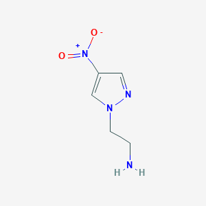 molecular formula C5H8N4O2 B1353347 2-(4-nitro-1H-pyrazol-1-yl)ethanamine CAS No. 1002033-53-5