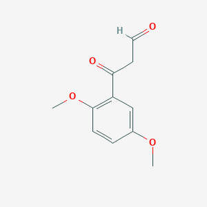 molecular formula C11H12O4 B13533488 3-(2,5-Dimethoxyphenyl)-3-oxopropanal 