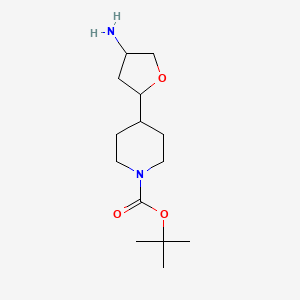 Tert-butyl 4-(4-aminooxolan-2-yl)piperidine-1-carboxylate