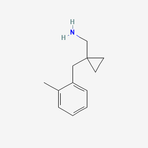 (1-(2-Methylbenzyl)cyclopropyl)methanamine