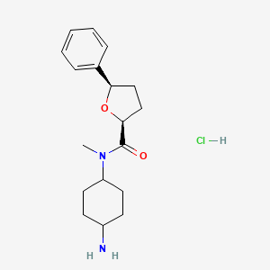 rac-(2R,5S)-N-(4-aminocyclohexyl)-N-methyl-5-phenyloxolane-2-carboxamide hydrochloride