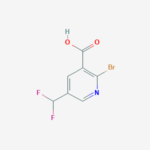 2-Bromo-5-(difluoromethyl)nicotinic acid