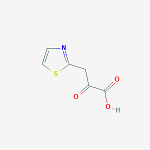 molecular formula C6H5NO3S B13533529 2-oxo-3-(1,3-thiazol-2-yl)propanoic Acid CAS No. 933713-93-0