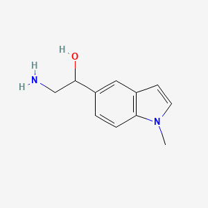 molecular formula C11H14N2O B13533541 2-amino-1-(1-methyl-1H-indol-5-yl)ethan-1-ol 