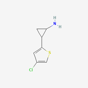 2-(4-Chlorothiophen-2-yl)cyclopropan-1-amine