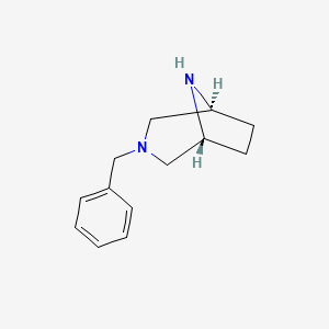 molecular formula C13H18N2 B13533559 (1R,5S)-3-Benzyl-3,8-diazabicyclo[3.2.1]octane 