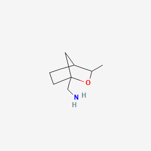 molecular formula C8H15NO B13533562 1-{3-Methyl-2-oxabicyclo[2.2.1]heptan-1-yl}methanamine 