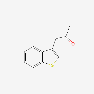 molecular formula C11H10OS B13533569 1-(Benzo[b]thiophen-3-yl)propan-2-one 