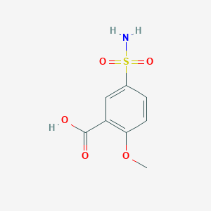 molecular formula C8H9NO5S B135336 2-甲氧基-5-磺酰基苯甲酸 CAS No. 22117-85-7