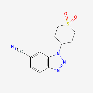 1-(1,1-Dioxidotetrahydro-2H-thiopyran-4-yl)-1H-benzo[d][1,2,3]triazole-6-carbonitrile