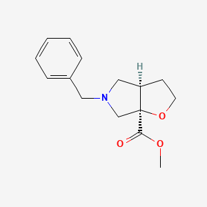 rac-methyl(3aR,6aR)-5-benzyl-hexahydro-2H-furo[2,3-c]pyrrole-6a-carboxylate