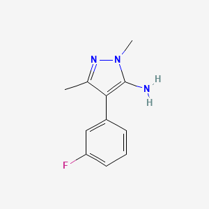 4-(3-Fluorophenyl)-1,3-dimethyl-1h-pyrazol-5-amine