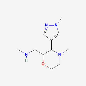 n-Methyl-1-(4-methyl-3-(1-methyl-1h-pyrazol-4-yl)morpholin-2-yl)methanamine