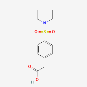 molecular formula C12H17NO4S B13533722 [4-(Diethylsulfamoyl)-phenyl]-acetic acid 