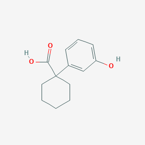 molecular formula C13H16O3 B13533725 1-(3-hydroxyphenyl)Cyclohexanecarboxylic acid 